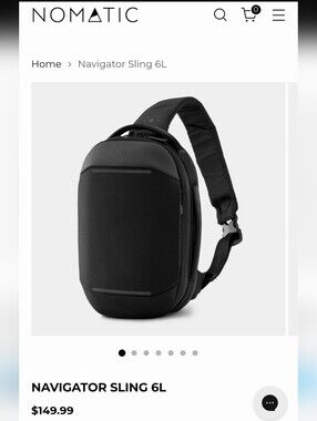NWT Nomatic Navigator Sling 6L backpack $150
